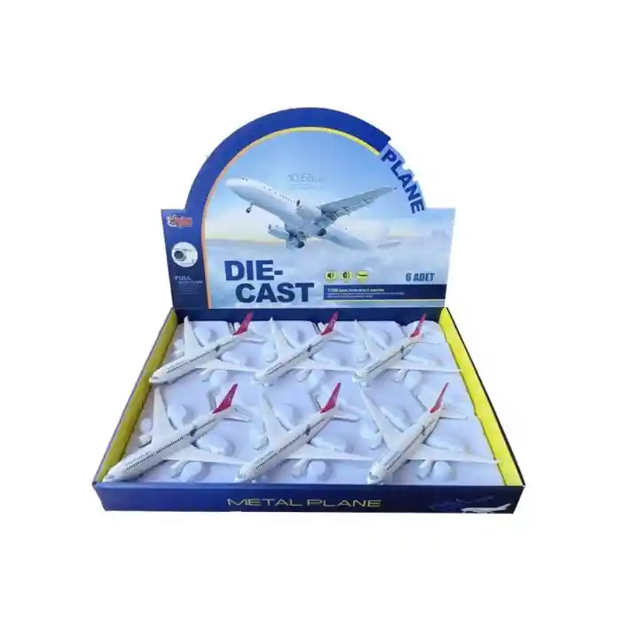 HW-180 2823 RED CB IŞIKLI SESLİ METAL YOLCU UÇAĞI