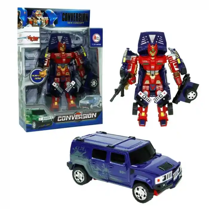 HW-899-1-2-5 KUT. DÖNÜŞEBİLEN ROBOT JEEP 1:24 -VRD