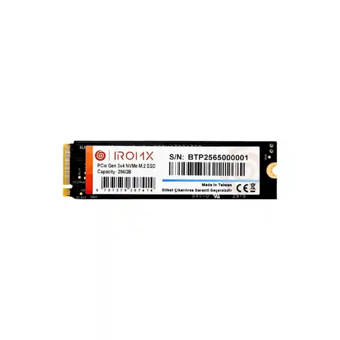 IROMX 256GB 3000/1000MB/s M2 PCIE GEN3 NVME SSD IR256GNVP3