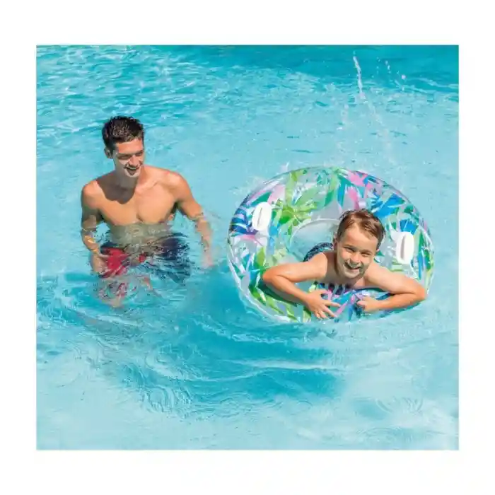 ISC58263 Intex Tutmaçlı Desenli Simit 97 cm