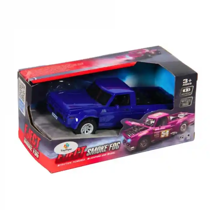 Işıklı Sesli Duman Çıkaran Sürtmeli Jeep FTP-1B