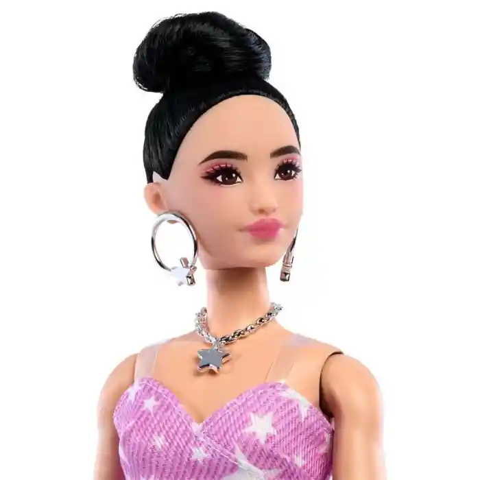JJN71 DELUXE STYLE - Yıldız Desenli Elbise