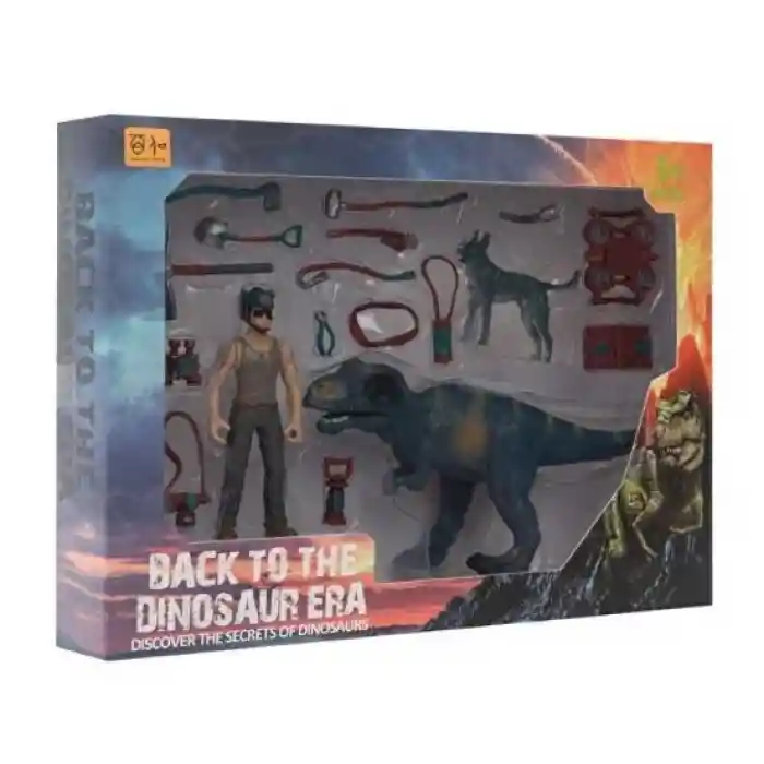 KADIN FİGÜRLÜ DİNOZOR SET-MEGA