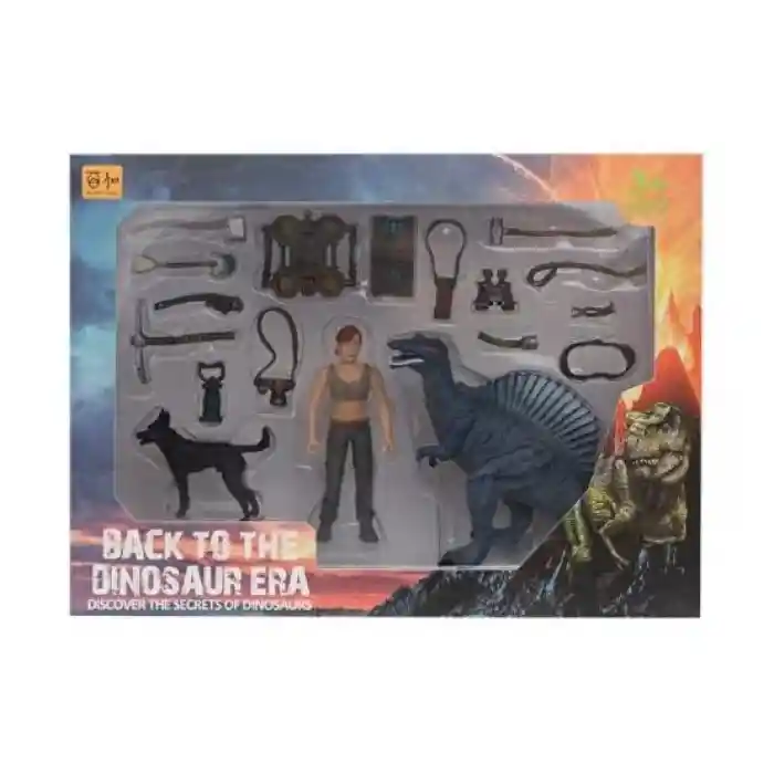 KADIN FİGÜRLÜ DİNOZOR SET-MEGA