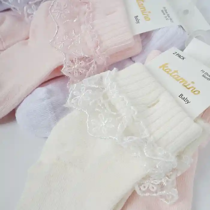 NessiWorld Akel 2li Aks. Bebek Soket Çorap K44023 (1 Adet Fiyatıdır)