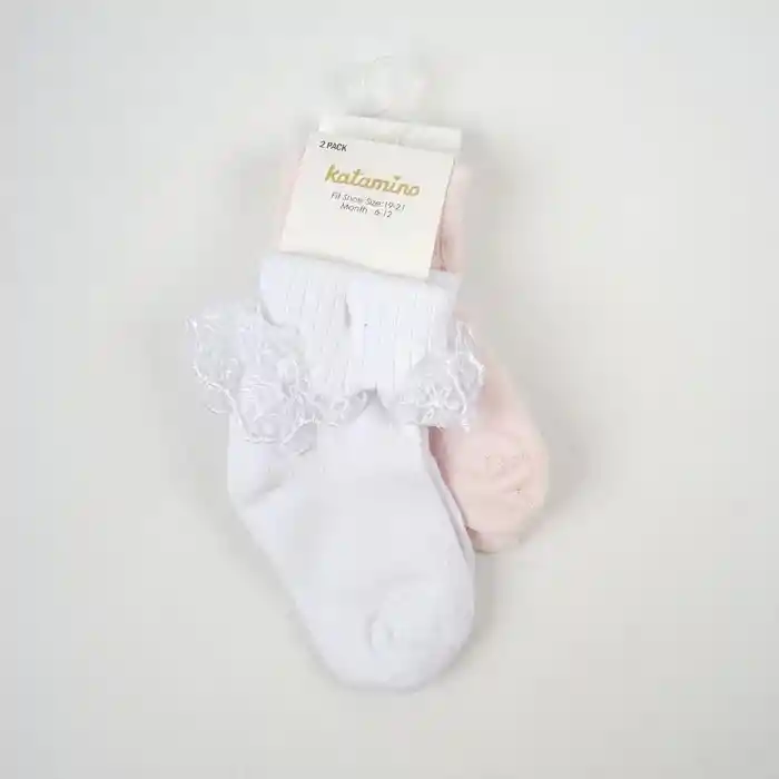 NessiWorld Akel 2li Aks. Bebek Soket Çorap K44023 (1 Adet Fiyatıdır)