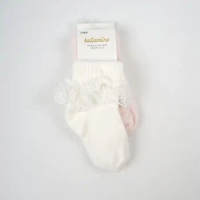 NessiWorld Akel 2li Aks. Bebek Soket Çorap K44023 (1 Adet Fiyatıdır)