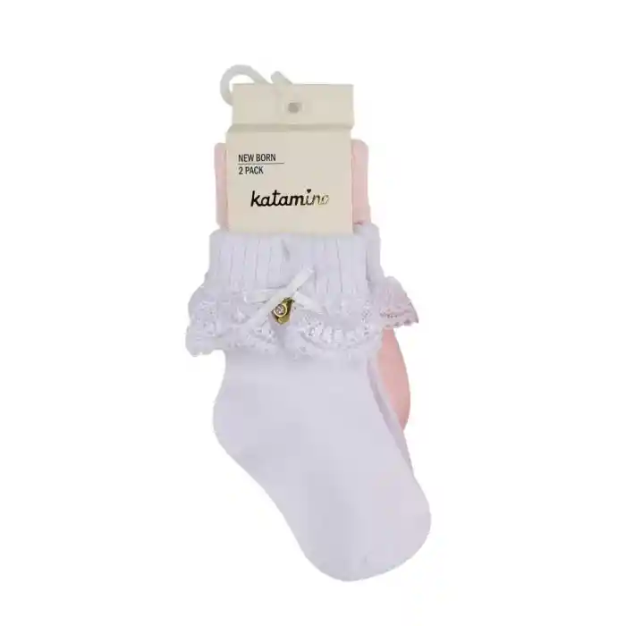 NessiWorld Amy 2li Aks. Bebek Soket K44024 Asorti