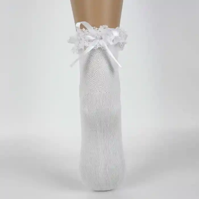 NessiWorld Ayçıl Aks. Kız Soket Çorap K22230 Beyaz