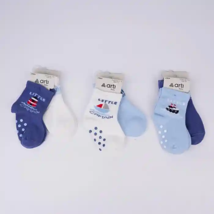 NessiWorld Filip 2li Absli Erkek Bebek Soket Çorap K44143 Asorti