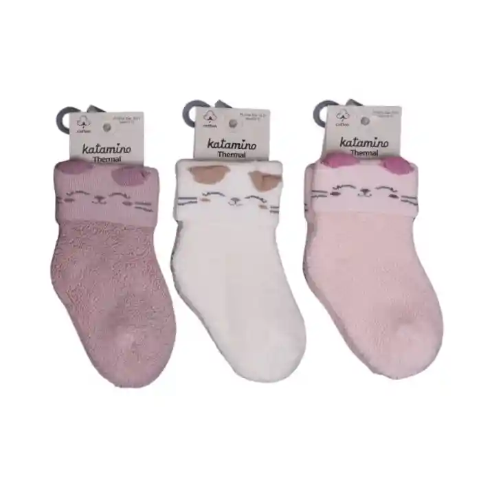 NessiWorld Mikaya Kız Bebek Havlu Soket Çorap K45913 Asorti