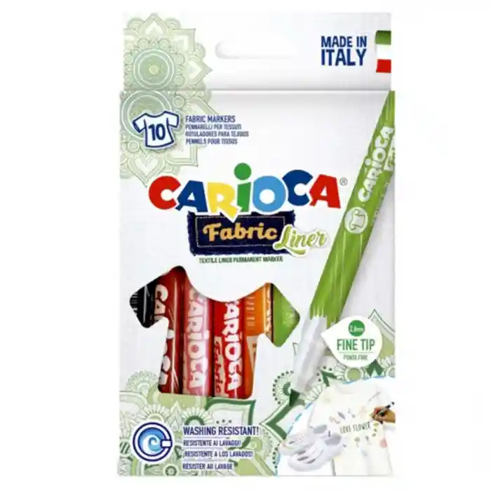 Keçeli Kumaş Boyama Kalemi Seti 10lu