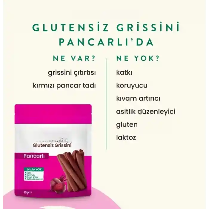 Kids Organik Pancarlı Grissini 40 Gr