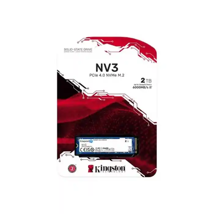 KINGSTON NV3 2 TB 6000/5000MB/s PCIe 4.0 NVME SSD SNV3S/2000G