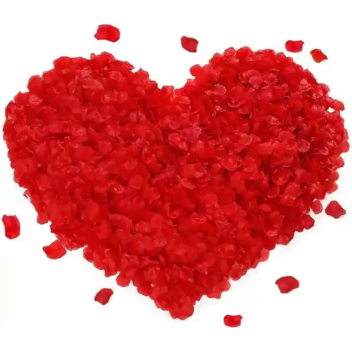 Kırmızı Renk Gül Yaprağı Şekilli Konfeti – 1 Paket 100 Adet