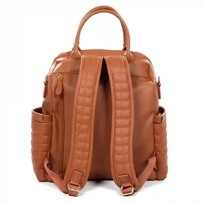 Kitty Deri Anne Bebek Bakım Sırt Çantası 7271 Taba