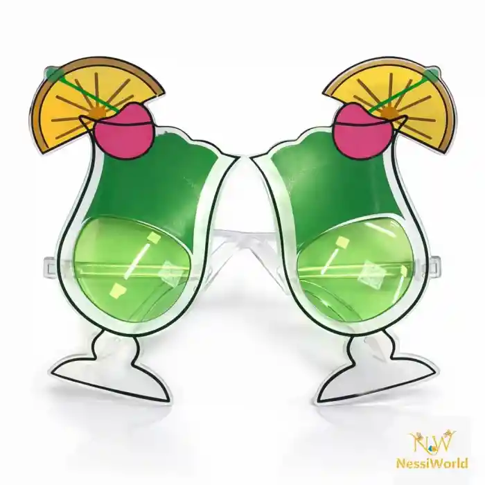 Kokteyl Bardak Parti Gözlüğü Yeşil Renk