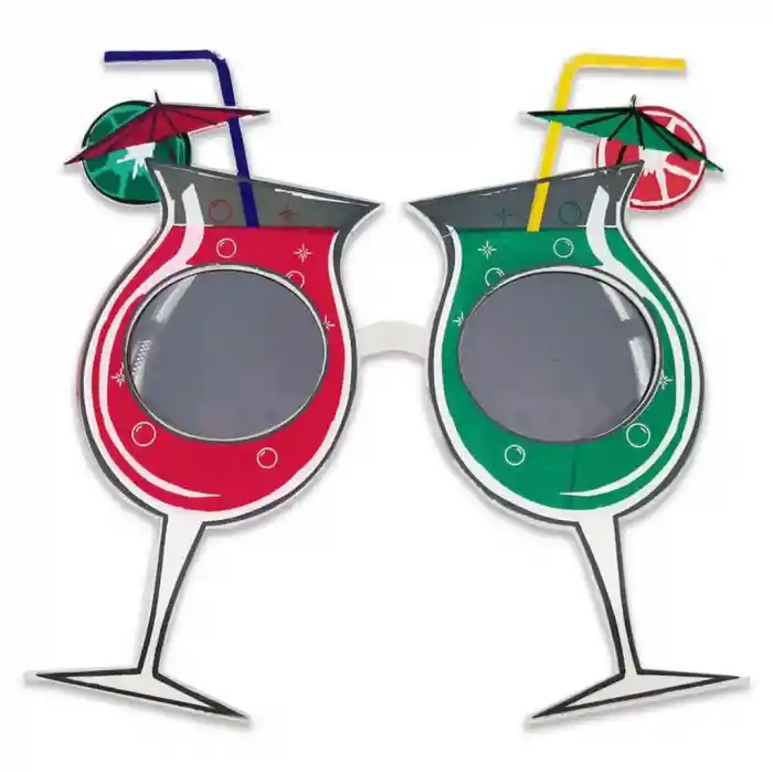 Kokteyl Temalı Hawaii Yaz Partisi Gözlüğü 15x16 cm