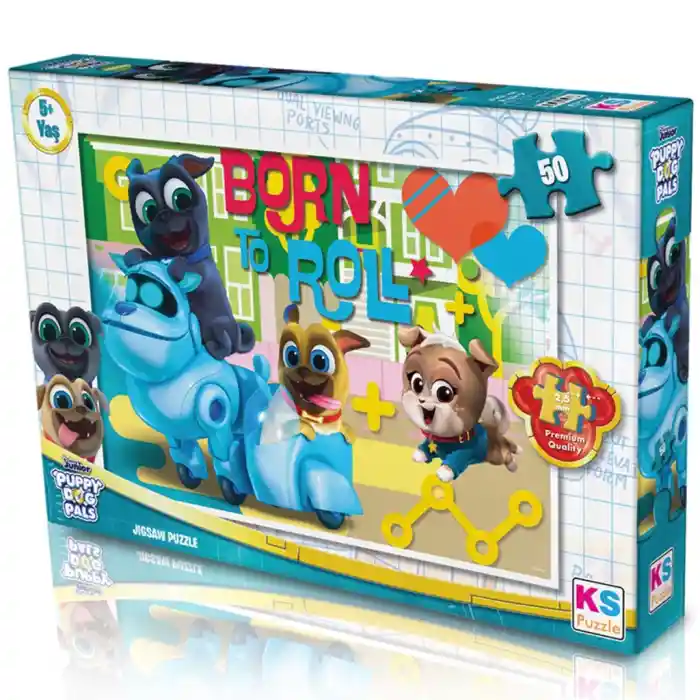 NessiWorld Puppy Dog Pals 50 Parça Puzzle
