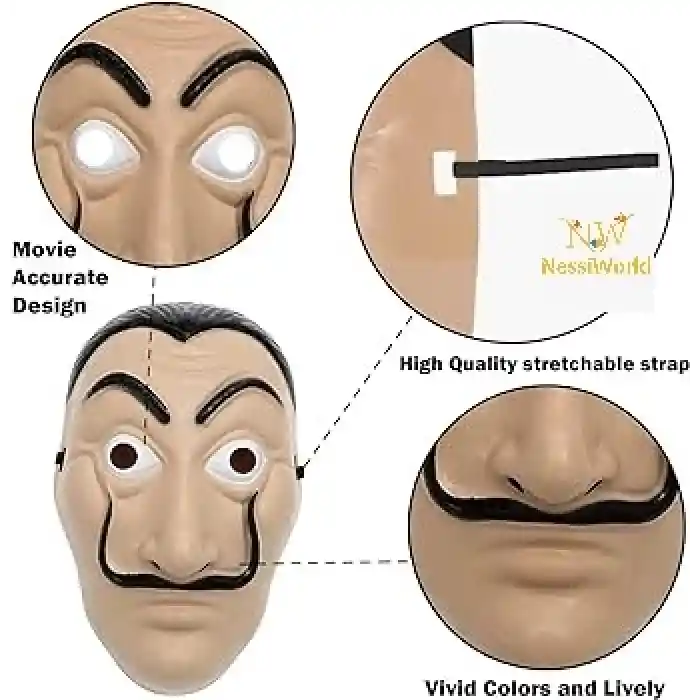 La Casa De Papel Salvador Dali Maskesi Orjinal İthal Ürün