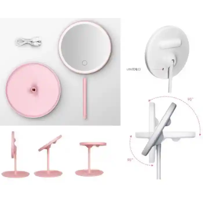 Led Işıklı Dokunmatik Makyaj Aynası 3 Kademeli Işık Ayarlı