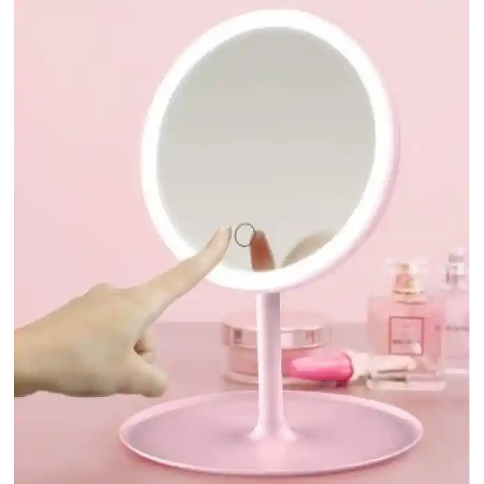 Led Işıklı Dokunmatik Makyaj Aynası 3 Kademeli Işık Ayarlı