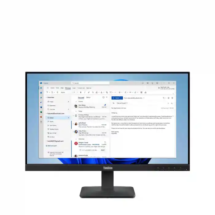 LENOVO S24-4E 64B5KAT1TK 23.8 4MS 100Hz VGA/HDMI VESA IPS LED MONITOR