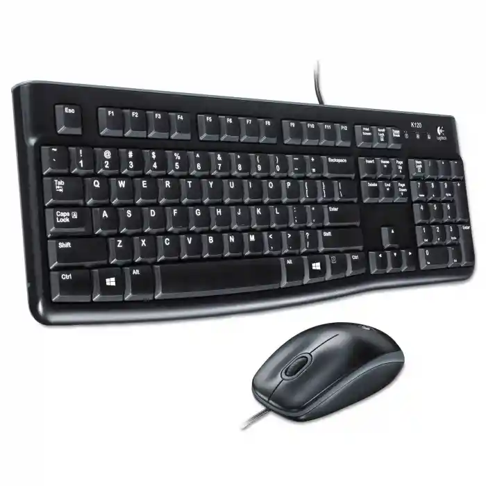 LOGITECH MK120 TÜRKÇE KABLOLU USB STANDART SİYAH 920-002560 Q KLAVYE MOUSE