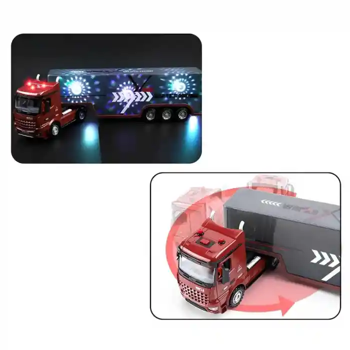 Long Vehicle Kumandalı Işıklı Dorseli Pilli Tır