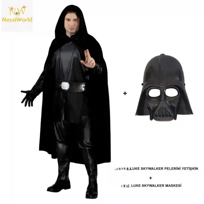 Luke Skywalker Pelerini Yetişkin Ve Maskesi