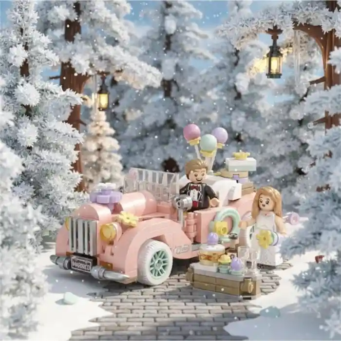 LZ-4210 LOZ ESKİ MODEL DÜĞÜN ARABASI 290 PARÇA BLOCK OYUNCAK