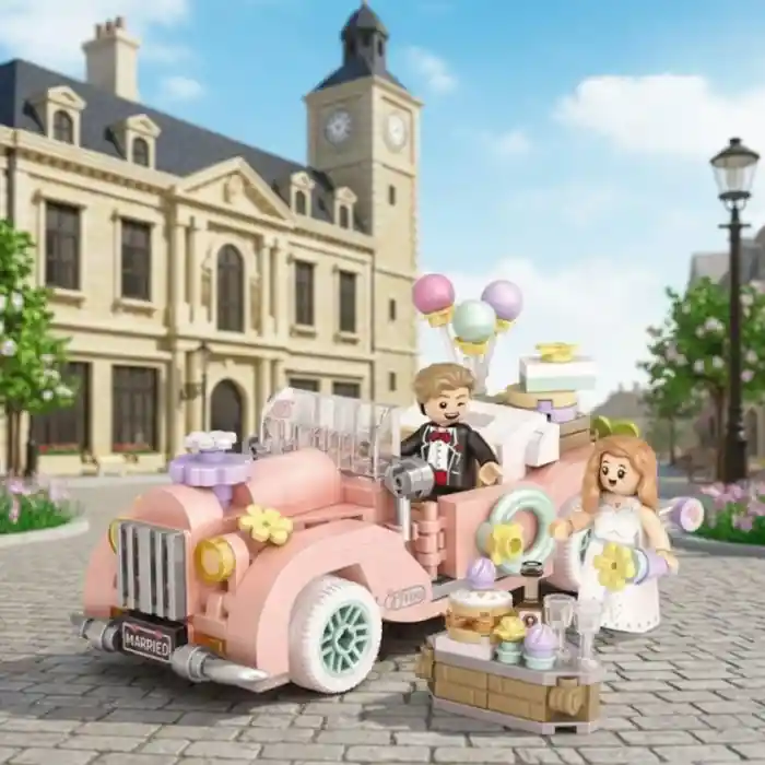 LZ-4210 LOZ ESKİ MODEL DÜĞÜN ARABASI 290 PARÇA BLOCK OYUNCAK