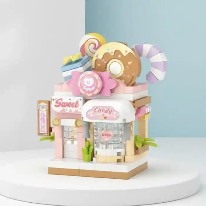 LZ-8604  ŞEKER DÜKKANI 150 PARÇA BLOCK OYUNCAK MİNİ POŞET