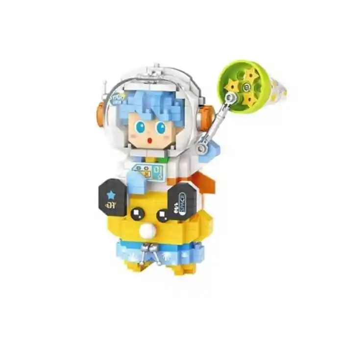 LZ-8827  ASTRONOT MAVİ 390 PARÇA BLOCK OYUNCAK