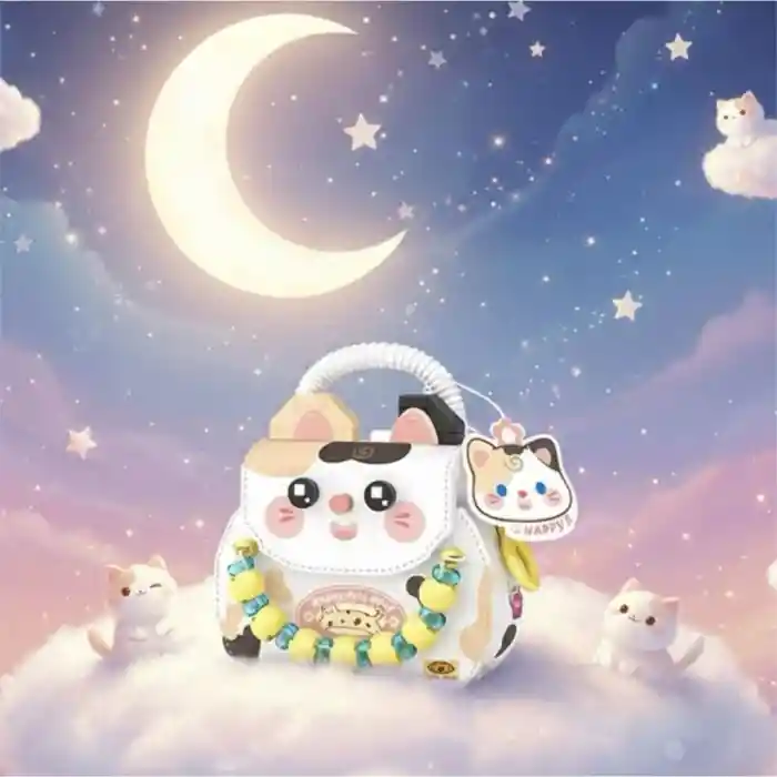 LZ-8843  KEDİ FİGÜRLÜ MEYVE ÇANTASI 360 PARÇA BLOCK OYUNCAK