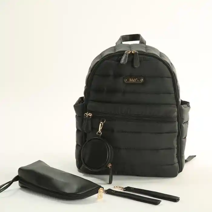 Puff Anne Bebek Bakım Sırt Çantası 7335 Siyah