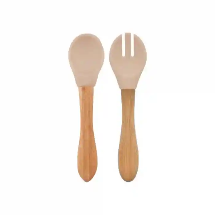 Mama Kaşığı ve Çatal Seti Bubble Beige