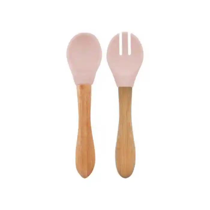 Mama Kaşığı ve Çatal Seti Pinky Pink