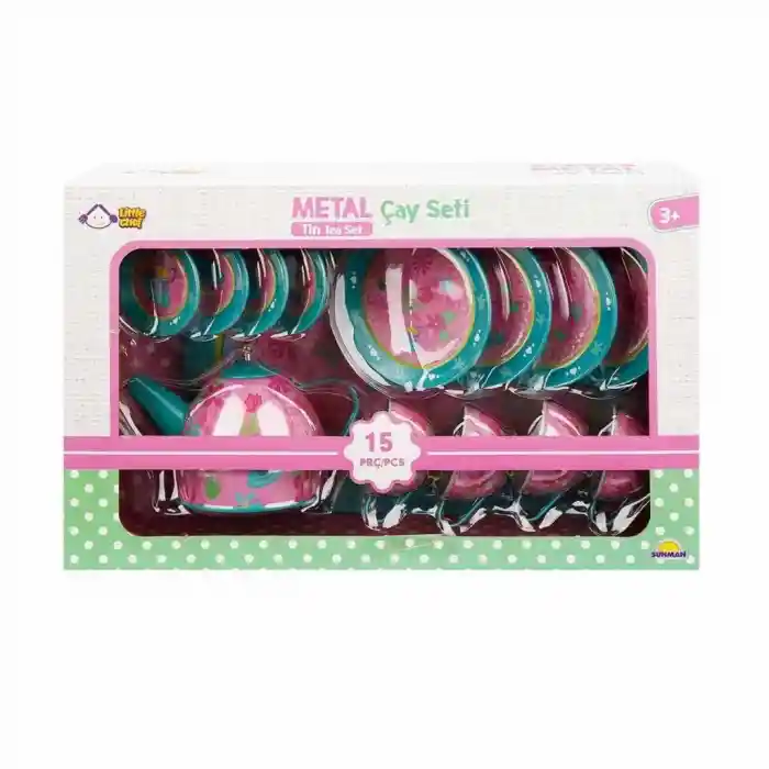 Metal Çay Takımı 15 Parça