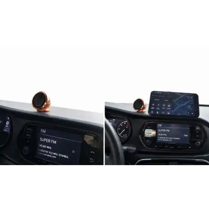 Metal Telefon Tutucu Torpidoya Yapışan Mıknatıslı