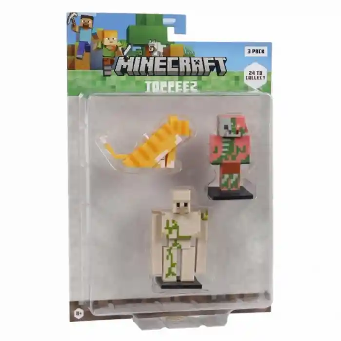 Minecraft 3D Figür Toppeez 3lü Set