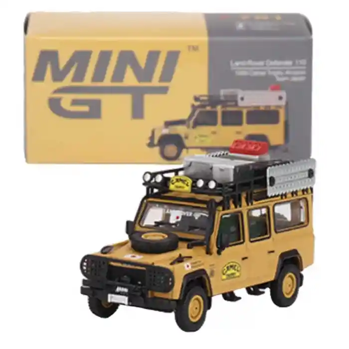 NessiWorld GT 1/64 Land Rover Defender 110 1989 Camel Trophy Amazon Team Japan