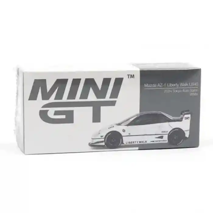 NessiWorld GT 1/64 Mazda AZ-1 Liberty Walk LB40 White 2024 Tokyo Auto Salon