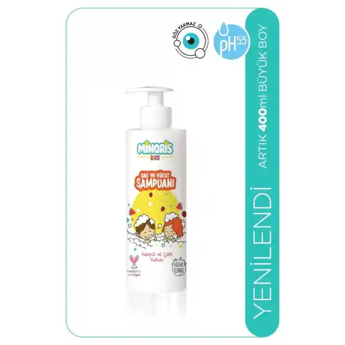 Kids Organik Saç ve Vücut Şampuanı 400ml