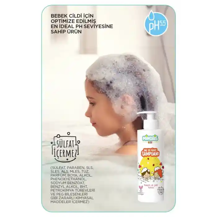 Kids Organik Saç ve Vücut Şampuanı 400ml