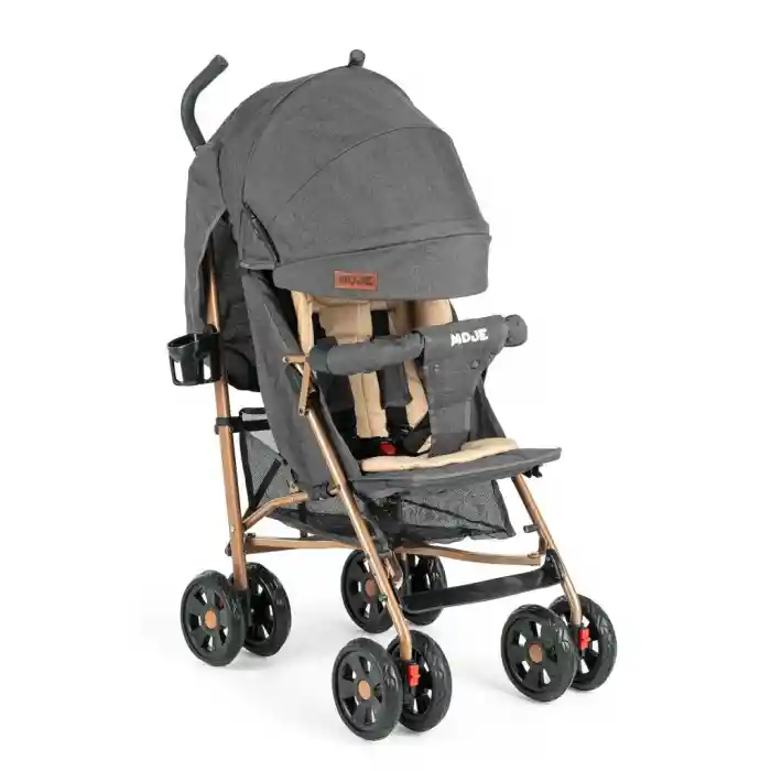 Strong Baston Bebek Arabası Antrasit Gold