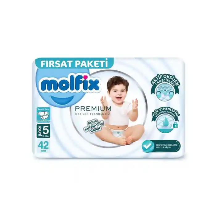 Premium Bebek Bezi Fırsat Paketi 5 Beden 11-18 Kg 42 Adet