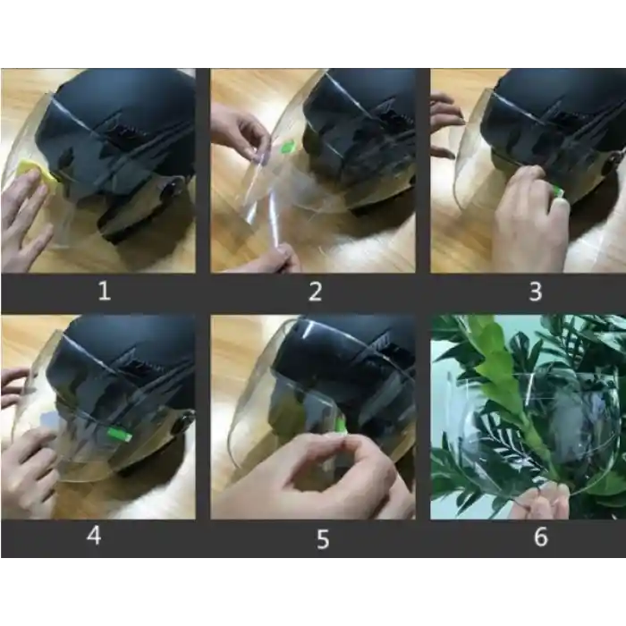 Motosiklet  Kaskı İçin Yağmur Kaydırıcı Film