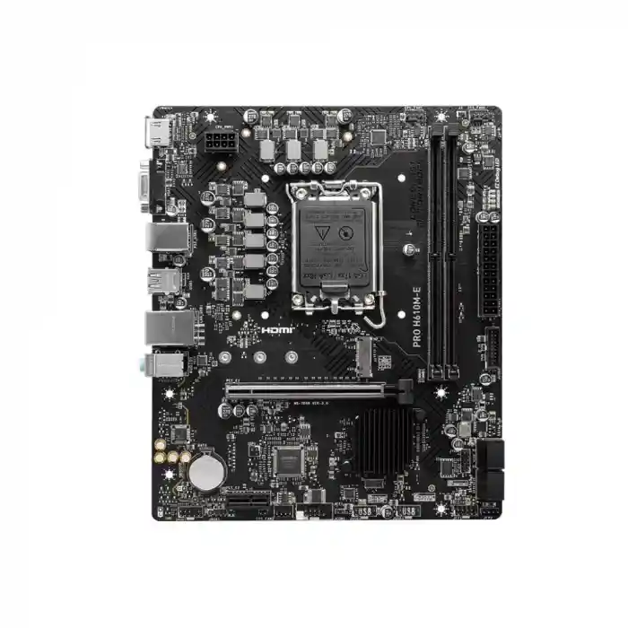 MSI PRO H610M-E 2xDDR5 VGA/HDMI 1xM.2 1xGLAN 1700P ANAKART
