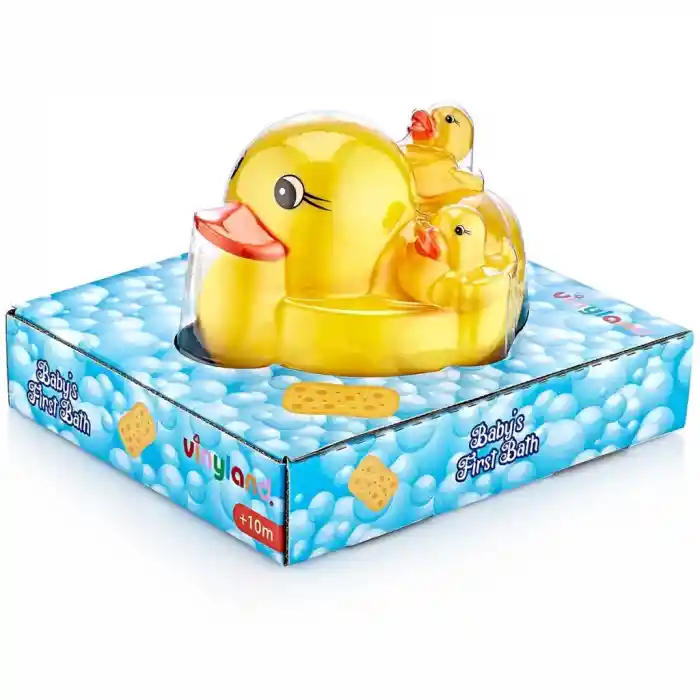 Sevimli Vinil Ördek Ailesi Banyo Oyuncakları